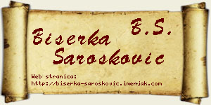 Biserka Šarošković vizit kartica